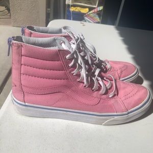 Vans women’s high tops size 9.5 pink